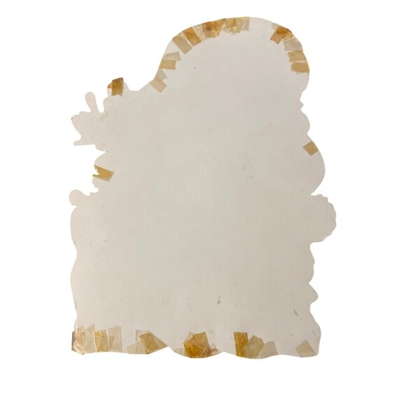 Vintage Christmas Santa Claus Reindeer Die Cut Cardboard Candy Cane USA 15" - Picture 4 of 4